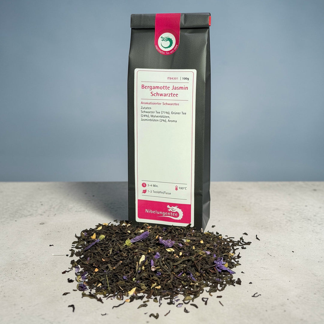 Bergamotte Jasmin Schwarztee
