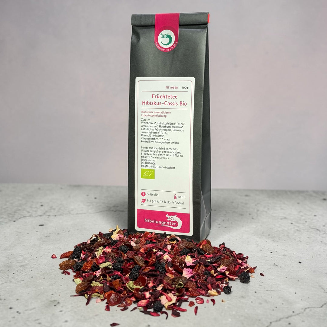 Früchtetee Hibiskus - Cassis Bio
