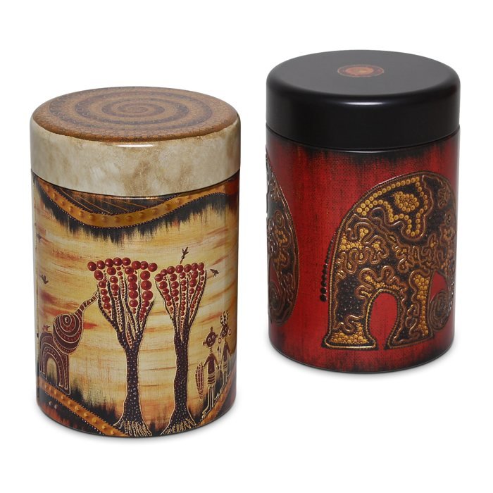 Teedose Afrika rund 125g (2er Set)