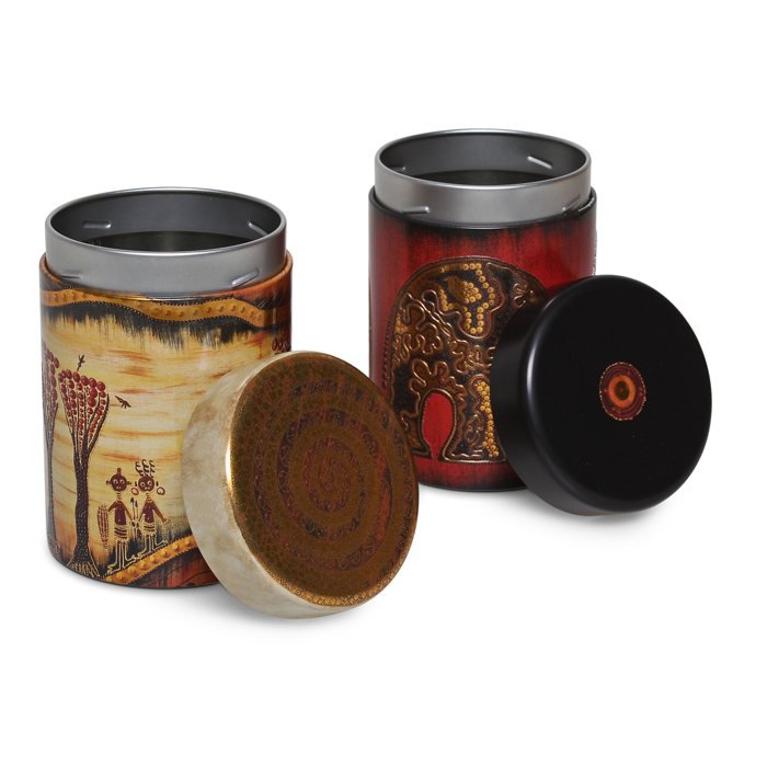 Teedose Afrika rund 125g (2er Set)