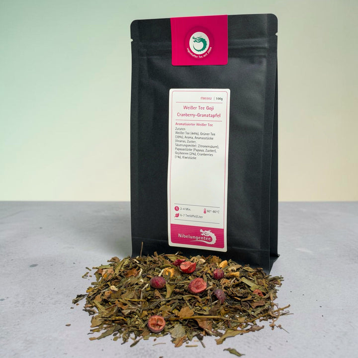 Weißer Tee Goji-Cranberry-Granatapfel