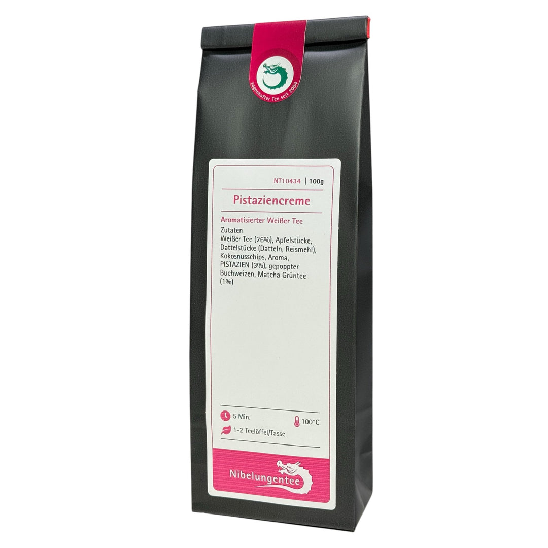 Weißer Tee Pistaziencreme